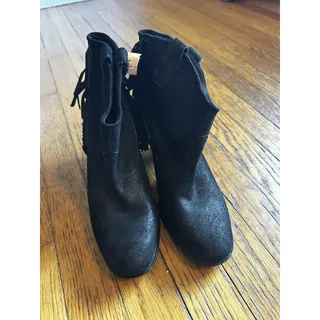 Photo of Belle Sigerson Morrison Boots W Size 8.5 Black Suede Fringe