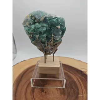 Photo of Raw Chunk Fluorite 1.27lb With Stand