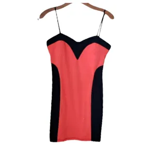 Photo of City Triangles Orange And Blue  Strapless Bodycon Dress Like New