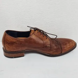 Photo of Cole Haan Men's Oxford Lace Up Leather Dress Shoes Brown 11