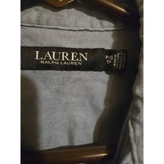 Photo of Lauren Ralph Lauren Linen Tie-Front Short Sleeve Shirt PXS