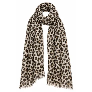 Photo of Chico’s Royal Leopard Oblong New Scarf Brown Tan Animal Print Convertible