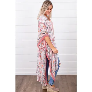 Photo of NWT Lovestitch Just Peachy Kimono O/S