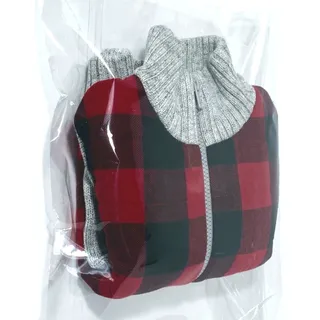 Photo of  NWT Cat & Jack Toddler Boys Buffalo Check Sherpa-Lined Zip-Up Jacket - Size 18M - Red/Black