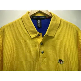 Photo of Coloursport Alexander Julian Vintage Shirt Mens L Yellow Short Sleeve Polo 42 44