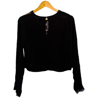 Photo of Forever 21 L lace cutout back long sleeve top y2k boho