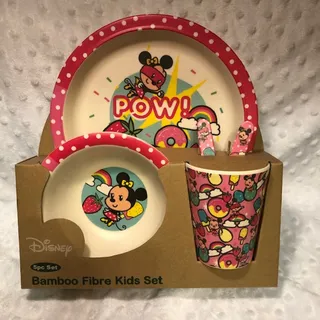 Photo of Minnie Mouse Kid's 5pc Dinnerware Set-NIP