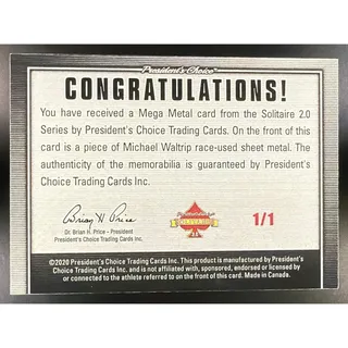 Photo of 2020 President's Choice Mega Metal Michael Waltrip 1/1