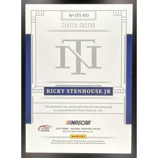 Photo of 2022 Panini National Treasures Ricky Stenhouse Jr. Premium Patches Green /5