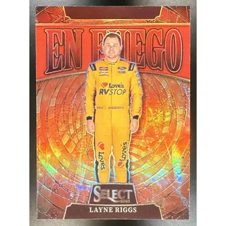 Photo of 2025 Panini Select Layne Riggs #13 En Fuego Red Prizm 60/99