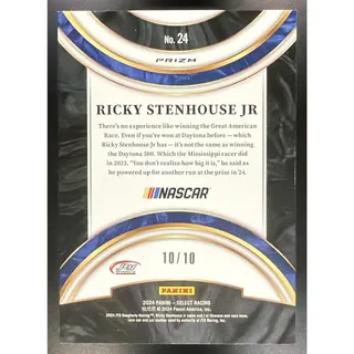 Photo of 2024 Panini Select Ricky Stenhouse Jr American Pride Gold Flash Prizms /10