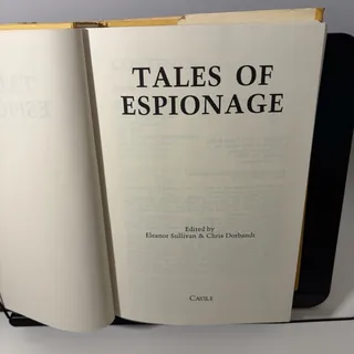 Photo of Tales of Espionage 1989 Vintage Hardcover Book Castle Books Spy Short Stories