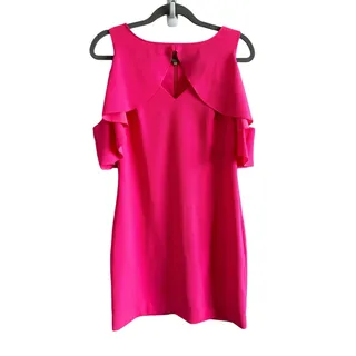 Photo of Trina Turk Women's 2 Bright Pink Mini Off Shoulder Formal Classy Dress