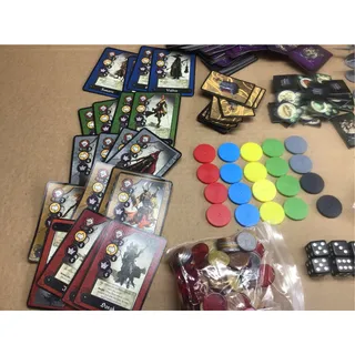 Photo of Cadwallon City of Thieves Board Game Complete Components Cards Minis No Box