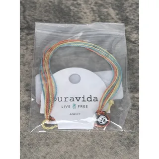 Photo of Pura Vida Anklet 100% Waterproof Wax-Coated With Iron-Coated Copper Charm