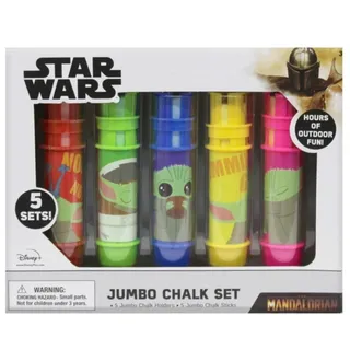 Photo of Star Wars Mandalorian Jumbo Chalk Set Baby Yoda Grogu