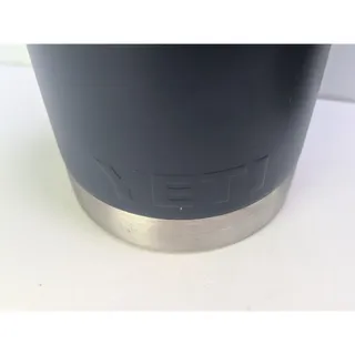 Photo of YETI Rambler Stainless Steel Tumblers Lot of 2 Navy Silver Travel Cups No Lids