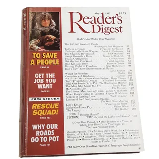 Photo of Reader's Digest May 1992 - To Save a People / Rescue Squad! Vintage Magazine
