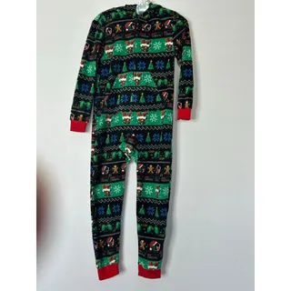 Photo of Cat & Jack Kids Christmas Gaming Fleece Hooded One Piece Pajamas XS S L