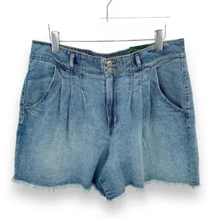 Photo of Wild Fable highest rise A line shorts blue medium wash denim size 18 NEW 34"