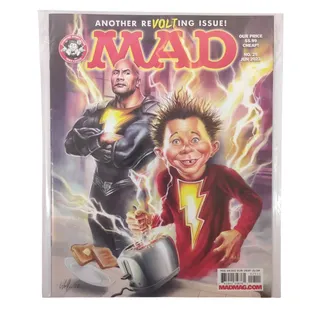 Photo of MAD Magazine June 2022 No 25 Black Adam Shazam The Rock DC Comics Humor EC