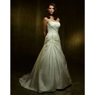 Photo of Casablanca Bridal | NWT Strapless Beaded Wedding Dress 1870 Size 12