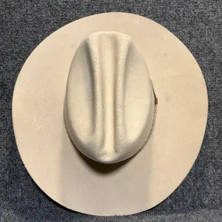 Photo of Vintage Express Riders Cowboy Hat Western Cream 100% Wool Felt 6 7/8 Adjustable