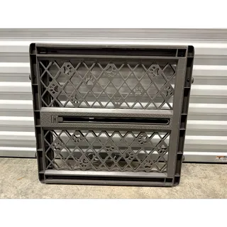 Photo of MyPet Paws Portable Pet Gate Expandable 26-40 in Brown Plastic