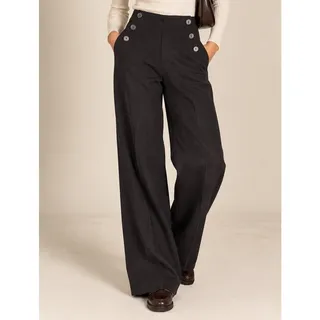 Photo of Vintage Abercrombie & Fitch Y2K Sailor Pants High Rise Wide Leg S Gray Preppy