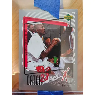 Photo of Michael Jordan 1997-1998 Upper Deck Catch 23 Sticker #MJ161 - Bulls - NBA