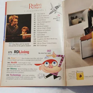 Photo of Reader's Digest January 2005 Shania Twain New Way to Lose Weight Magazine