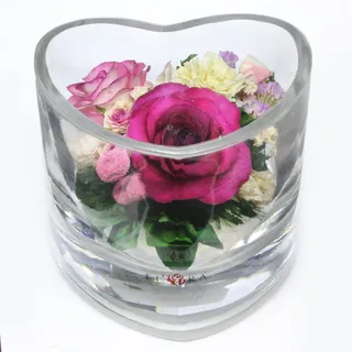 Photo of Fiora Flower Preserved Roses in Glass Vase – Real Roses Last 5 Years