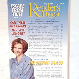 Photo of Reader's Digest Magazine July 1997 Vintage Back Issue - Escape From Tibet