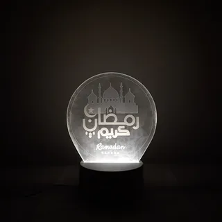 Photo of 3D Acrylic Eid Ramadan Mubarak LED Night Light Islamic Muslim Table Lamp Decor