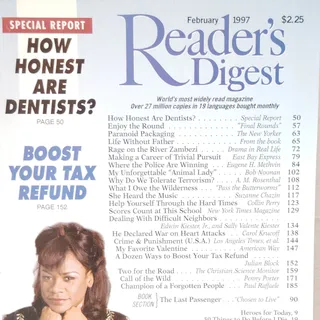 Photo of Reader's Digest Magazine February 1997 Vol. 150 No. 898 Vintage Back Issue