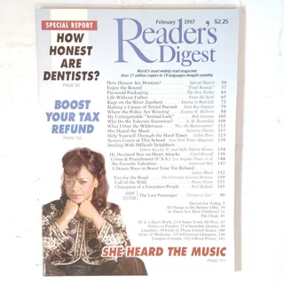 Photo of Reader's Digest Magazine February 1997 Vol. 150 No. 898 Vintage Back Issue