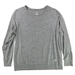Photo of Nike | Gray Long Sleeve T-Shirt w/Logo | Size XL