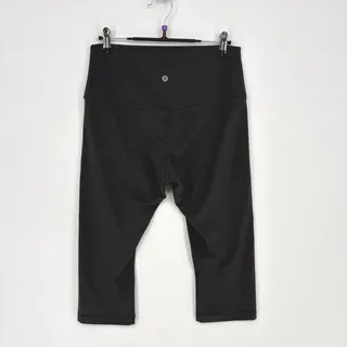 Photo of Lululemon Women 10 Align High Rise Crop Leggings Gray 17" Inseam LW6BHCS