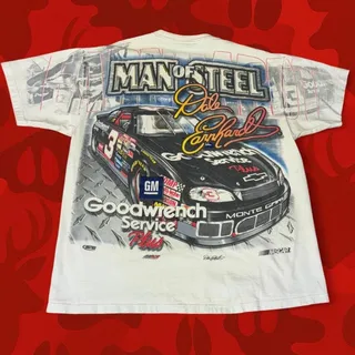 Photo of Vintage Dale Earnhardt Tee "Man Of Steel" Size Large AOP 