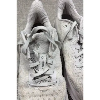 Photo of HOKA Clifton 9 White Running Shoes Women’s 8.5B