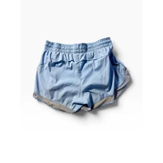 Photo of Athleta Light Blue Running Shorts Women's Small Mesh Trim Athletic