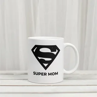 Photo of Supermom Coffee Mug 11 oz Super Mom Mother's Day Gift Funny Mom Ceramic Cup