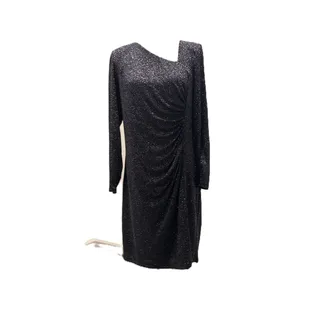 Photo of NWT Vince Camuto Metallic Navy Ruched Long Sleeve Knee-Length Evening Dress 16W
