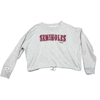 Photo of Wrangler FSU Seminoles Bandana Letter Cropped Sweatshirt — XL