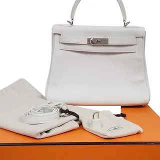 Photo of Hermes Kelly 28 , 2019 Togo Leather With Palladium Hardware Timeless Classic Bag