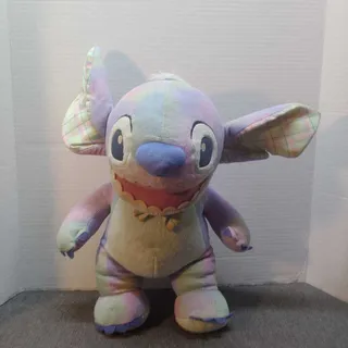 Photo of Build-A-Bear Disney Stitch Plush Tie Dye Pastel Plaid Ears 2016 BABW Toy
