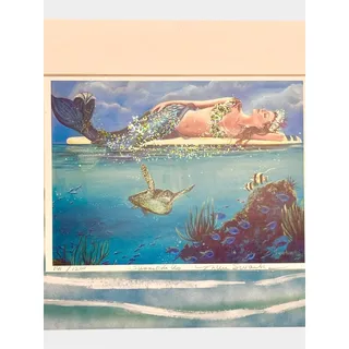 Photo of MISHELL SWARTWOUT Sunnyside Up Mermaid Signed Numbered Art Print 141/1200