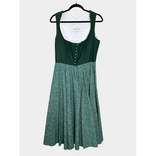 Photo of NWOT BERZAGHI & FREYMANN LODENFREY Green Floral Dirndl Dress Size 40 US 8-10