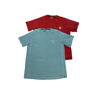 Photo of 2 -Carhartt Blue Force Relaxed Fit Short Sleeve Pocket T-shirt Men’s Large