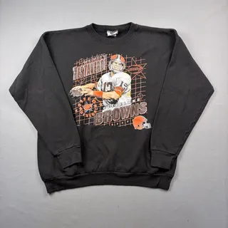 Photo of Cleveland Browns Vintage 90s Sweatshirt Lee Sport Vinny Testaverde Crewneck XL